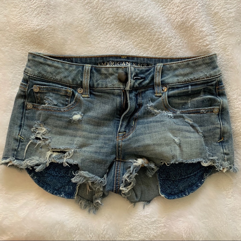 American eagle jean shorts